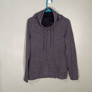 The North Face Womens Cowl Neck Long Sleeve Pullover Sweatshirt Heathered Gray M